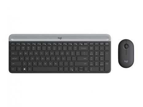Bežični desktop komplet MK470 Slim Wireless crna
