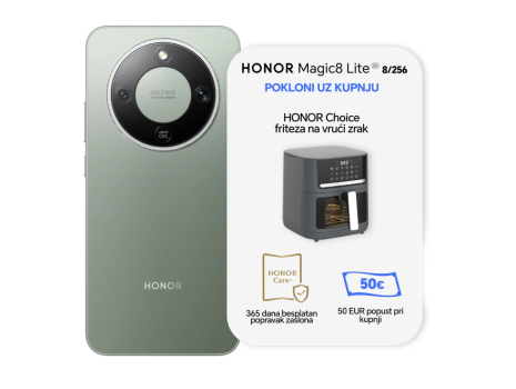 Honor Magic8 Lite 8/256GB Forest Green  (15.01.-28.2.2026.) + POKLON UZ PRIJAVU