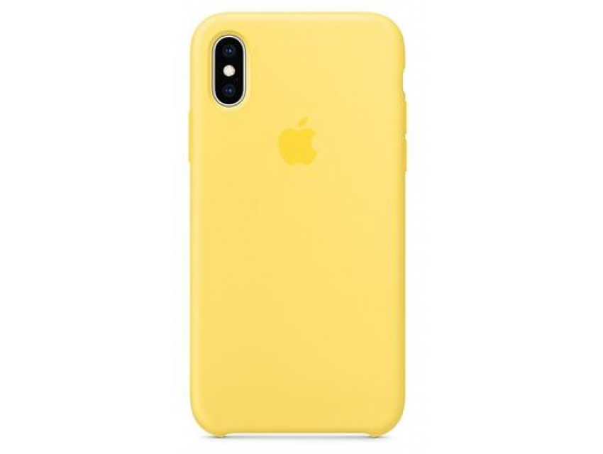 iPhone XS Silikonska maska, Žuta