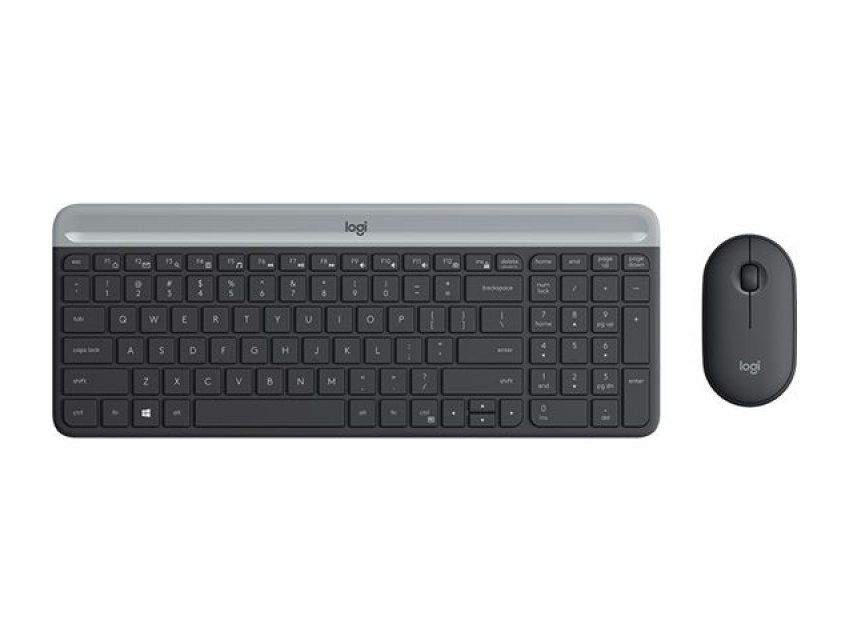 Bežični desktop komplet MK470 Slim Wireless crna