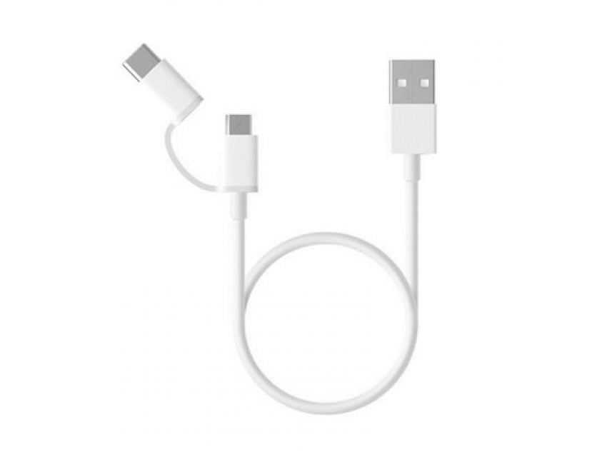 Kabel Xiaomi Mi 2-in-1 USB Cable Micro USB to Type C 30cm