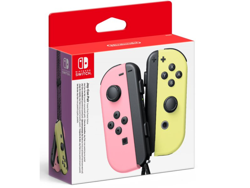 Nintendo Switch Joy-Con PAIR Pastel Pink Pastel Yellow