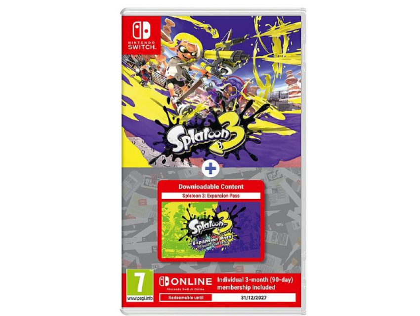 Splatoon 3 + EXP. PASS + 3M NSO NS