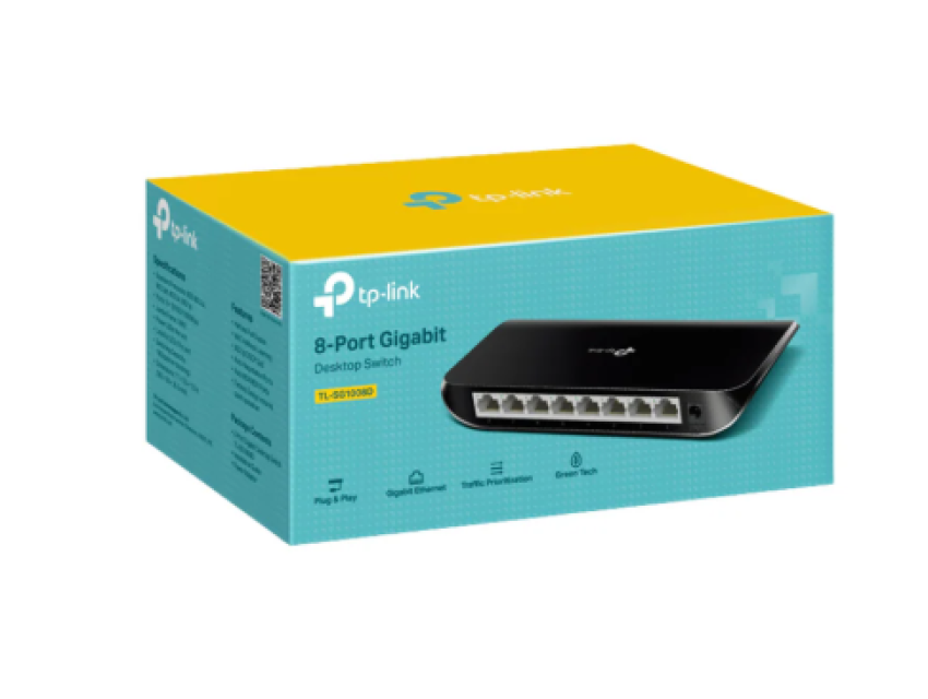 SWITCH TP-LINK TL-SG1008D 8PORT 10/100/1000