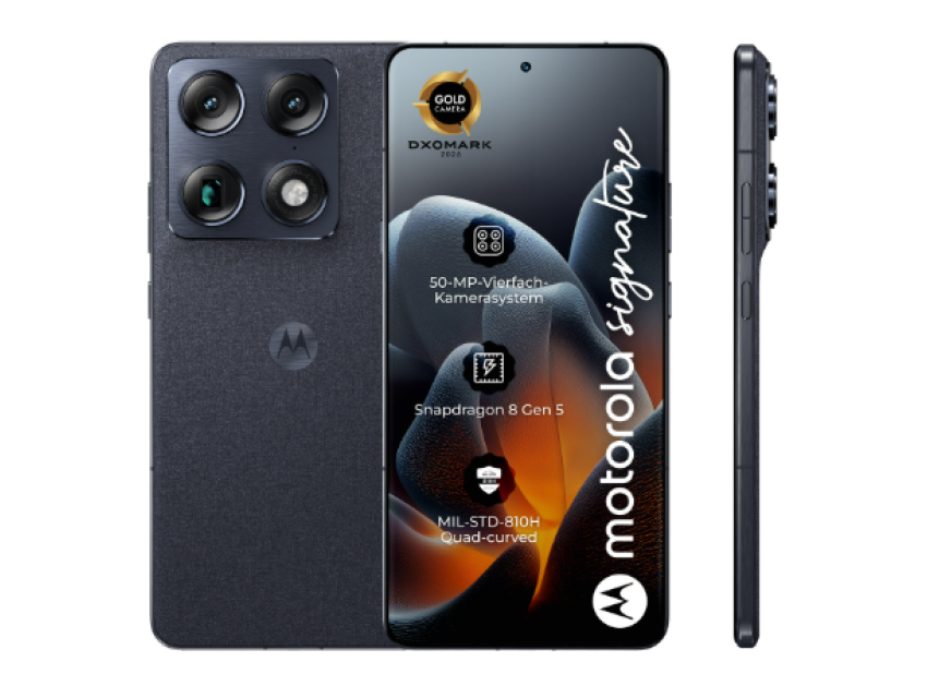 Motorola Signature 16/512 Pantone Carbon (crna) (Promo akcija 01.07.2026. - 16.08.2026.)
