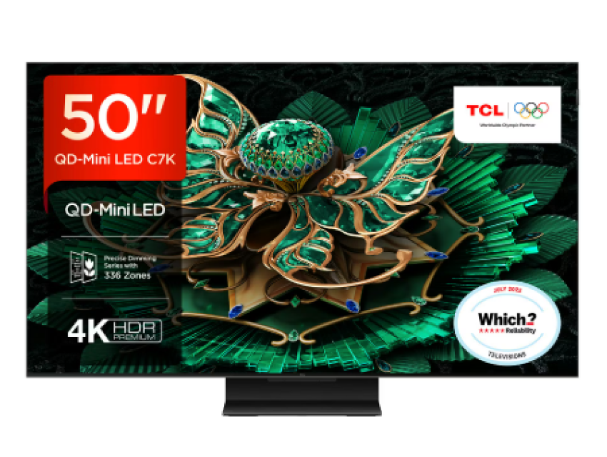 50C7K, 4K, QD-Mini LED, GOOGLE TV, 144Hz, B&O